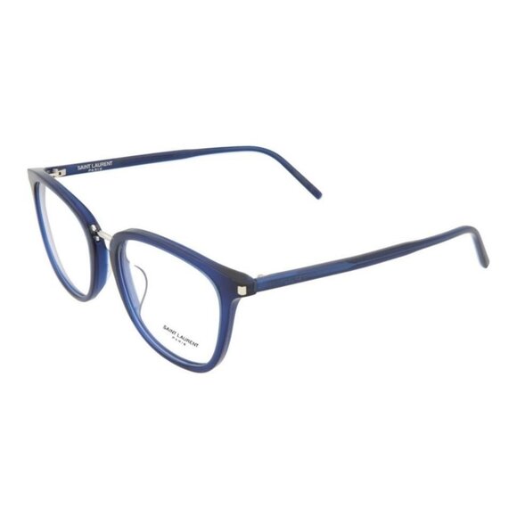 Saint Laurent Unisex Round/Oval Blue Blue Transparent Fashion Designer Eyewear - Picture 1 of 4
